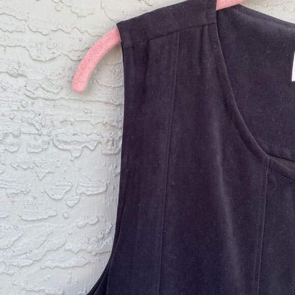 Orvis Sz 14P Button Down Front Tie Back Sleeveless Maxi Dress - Picture 6 of 7